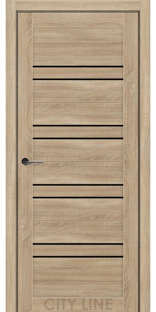 Межкомнатные двери CityLine Express RAIMOND korfad-express-raimond-dub-dorato-bravo-collection-s-cernym-steklom